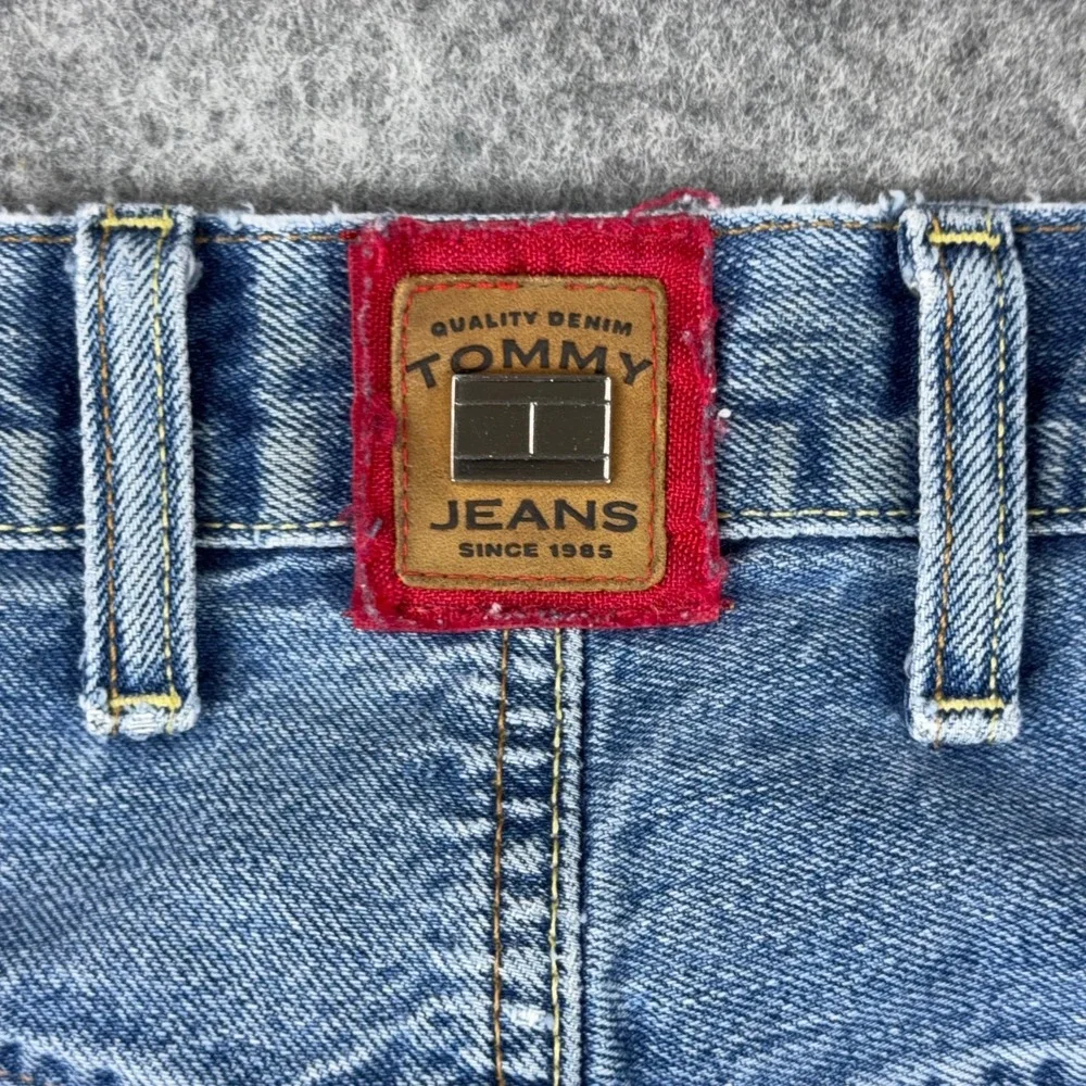 VTG Tommy Jeans Denim Mens 34x30 Light Wash Straight Leg 90s Y2K Made in Mexico